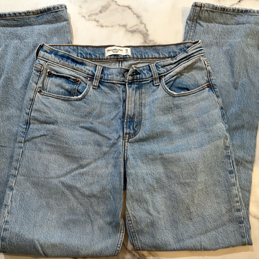 Abercrombie & Fitch The Straight Mid-Rise Jean 29/8 Long